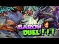 KHA`ZIX VS YASUO BARON LANE DUEL WHO WILL WIN  (GAMEPLAY BUILD & RUNES) khazix baron