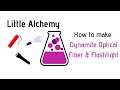 Little Alchemy-How To Make Dynamite, Optical Fiber & Flashlight Cheats & Hints