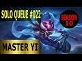 Master Yi Jungle - Full League of Legends Gameplay [Deutsch/German] Solo Queue Ranked Game #022