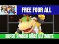Super Smash Bros Ultimate Part 3 Free Four All Bowser Jr. Gameplay!
