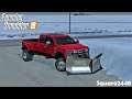 2020 Ford F450 Plowing Snow | 18 Inches In Nebraska | Boss V Plow | JD Gator | Farming Simulator 19