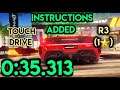 Asphalt 9| TouchDrive | Ferrari 488 GTB Evo (1*)| Grand Prix Round 3 | 0:35.313 | Instructions added