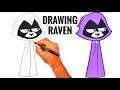 Drawing Raven from teen titans Go