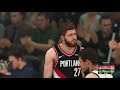NBA 2K20 Season mode: Portland Trail Blazers vs Milwaukee Bucks - (Xbox One HD) [1080p60FPS]