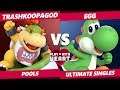 Play With Heart SSBU - Tra$hKoopaGod (Bowser Jr.) Vs. Egg (Yoshi) Smash Ultimate Tournament Pools