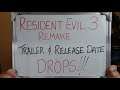 RESIDENT EVIL 3 REMAKE Trailer AND Release Date Drops!!!