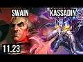 SWAIN vs KASSADIN (MID) | 6/3/16, 300+ games | NA Diamond | 11.23