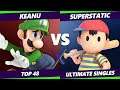 S@X 371 Online Top 48 - Keanu (Luigi) Vs. SuperStatic (Ness) Smash Ultimate - SSBU