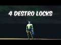 4 Destro Locks - Frost Death Knight PvP - WoW BFA 8.2