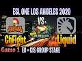 ChFight vs Liquid Game 1 | Bo3 | Group Stage EU + CIS ESL ONE LOS ANGELES | DOTA 2 LIVE