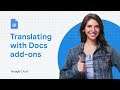 Translating with Docs Add-ons