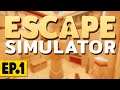 CAN WE ESCAPE IN TIME? | Escape Simulator #1 [Escape Room Game]