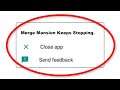 How To Fix Merge Mansion Keeps Stopping Error Android & Ios - Fix Merge Mansion App Not Open Problem