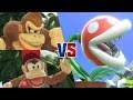 SSBU - Donkey Kong (me) and Diddy Kong vs Piranha Plant