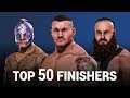 WWE 2K20 - TOP 50 Finishers