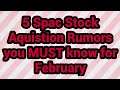 5 Spac Stocks with aquistion rumors $SAII $BOWX $FCAC $FUSE $FST
