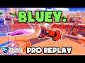 bluey. Pro Ranked 2v2 POV #100 - Rocket League Replays