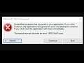 Fix Microsoft .NET Framework Error Unhandled Exception Has Occurred In Your Application Windows PC