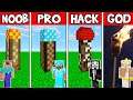 Minecraft: TORCH HOUSE BUILD CHALLENGE - NOOB vs PRO vs HACKER vs GOD in Minecraft Animation