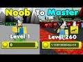 Noob To Master! 100 Trillion Coins! Level 260! Unlocked All Areas! - Pew Pew Simulator Roblox