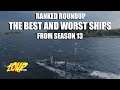 World of Warships Best and Worst Ships of Ranked Season 13