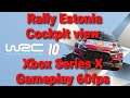 WRC 10 Estonia rally cockpit view gameplay Xbox Series X