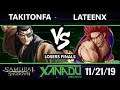 F@X 329 SamSho - TakiTonfa (Jubei) Vs. LATEENX (Kazuki) Samurai Shodown Losers Finals