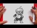 How to Draw XTale Chara FnF | X Event Mod | Friday Night Funkin'