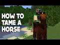 Minecraft #shorts :: How to TAME a HORSE in 1.16.3