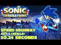 Sonic Generations Speed Highway act 2 Speedrun 50.24 Seconds (Skills)