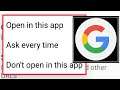 Google Don't Open Links Problem || Open By Default Settings & Check Supported Links In Android