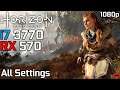 Horizon Zero Down | Gameplay | Core i7 3770 + RX 570 4GB | All Settings 1080p | 2020