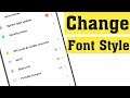 How To Change Font Style In Redmi Note 8 Pro Without Any Application