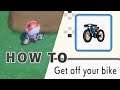 How to Get Off the Bike ► Pokemon Brilliant Diamond | BDSP