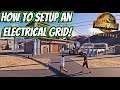 HOW TO SETUP A SUCCESFUL ELECTRICAL GRID IN JURASSIC WORLD EVOLUTION 2!!