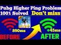 How to solve Pubg Higher Ping Problem | fix high ping problem in Pubg lite | Pubg Ping Problems Fix