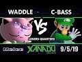 S@X 318 SSBM - Waddle (Jigglypuff) Vs. C-Bass (Luigi) Smash Melee Losers Quarters