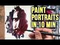 Watercolor Portrait Painting in 10 Minutes!