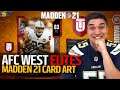 AFC West - Madden 21 CORE ELITES Card Art! | Madden 21 Ultimate Team