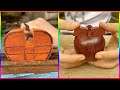 How To Make apple from pieces of wood - Woodworking DIY #shorts