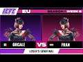 Oracle (Anna) vs Fran (Anna) - ICFC EU: Season 1 Week 8 - Loser's Semifinal