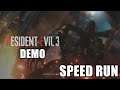Resident Evil 3 Remake Speed Run in 02:44