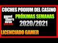 FILTRACION COCHES PODIUM DEL CASINO GTA V ONLINE PROXIMAS SEMANAS DE BONIFICACIONES 2020/21