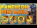 *PANTHEON REWORK* 1ST EVER PENTAKILL ON NEW PANTHEON - BunnyFuFuu Gaming