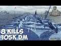 World of WarShips | Shōkaku | 8 KILLS | 105K Damage - Replay Gameplay 1080p 60 fps