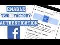 How to Turn on Facebook Two Factor Authentication || Enable Two Factory Authentication in Facebook