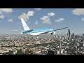 KLM 777-300ER Crashes at Chicago Downtown [Into Building]