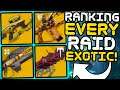 Ranking ALL 9 RAID EXOTICS In Destiny 1 & 2!!