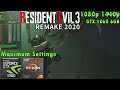 Resident Evil 3 Remake | GTX 1060 | DX12 | Maximum Settings | 1080p 1440p