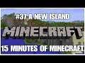 #37 A new Island, 15 minutes of Minecraft, PS4PRO, gameplay, playthrough